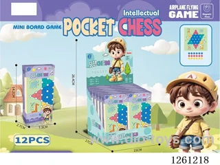 Magnetic Folding Checkers 12PCS