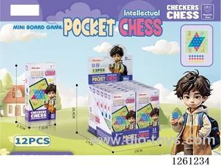 Magnetic Folding Checkers 12PCS
