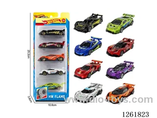 1:64 free wheel alloy car 5PCS