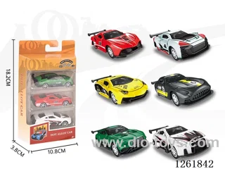 1:64 free wheel alloy car 3PCS