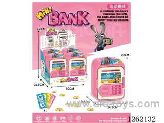 Zootopia Trolley Suitcase Piggy Bank 4PCS
