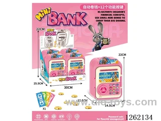 Zootopia Trolley Suitcase Piggy Bank 4PCS