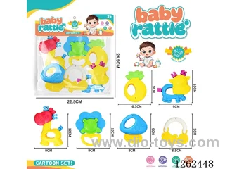 6PCS Rattle Teether