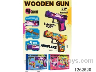 Rubber Band Wooden Pistol