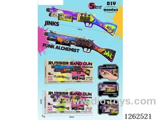 Rubber Band Wooden Gun