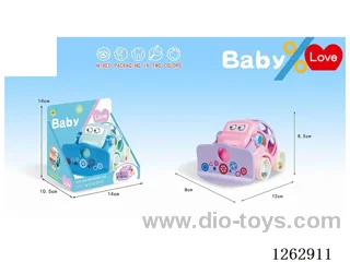 Soft rubber bulldozer Rattles Car (single unit price)