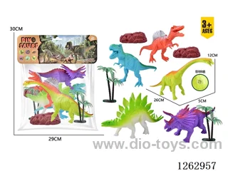 Soft rubber dinosaur (with BB whistle)