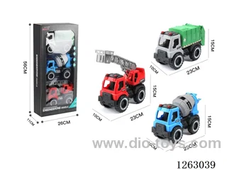 free wheel car 3PCS