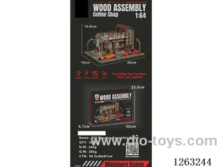 DIY Wooden Assembly Coffee Shop Model (CPC)