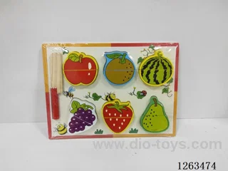 Wooden cutting fruits (large)