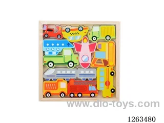 Wooden box traffic balance beam
