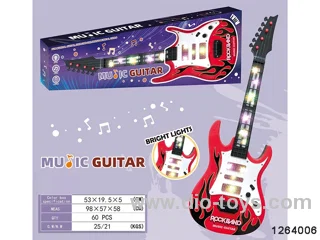 Guitar with light and music in color box