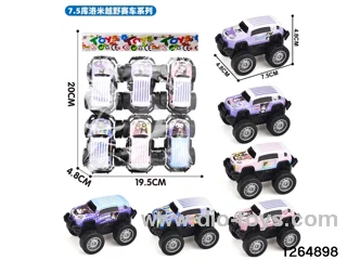 6pcs metal pull back car
