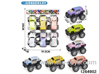 6pcs metal pull back car