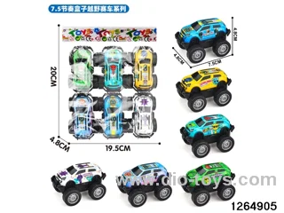 6pcs metal pull back car
