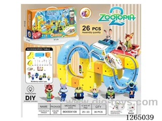 Floating track vehicle with lights 26PCS