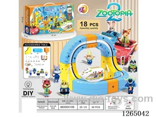 Floating track vehicle with lights 18PCS