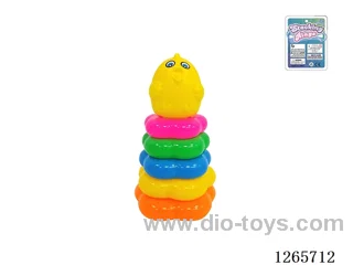 5-Layer Floral Rainbow Stackable Rings (Chick)