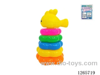 5-Layer Floral Rainbow Stacking Rings (Fish)