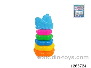5-Layer Floral Rainbow Stackable Rings (Ship)