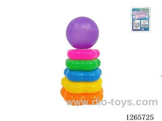 5-Layer Floral Rainbow Stackable Rings (Ball)