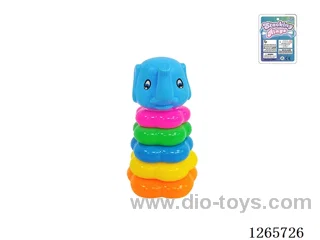 5-Layer Floral Rainbow Stackable Rings (Baby Elephant)