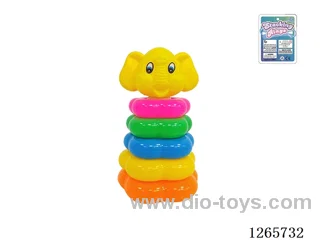 5-Layer Floral Rainbow Stackable Rings (Dumbo)
