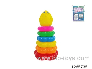 6-Layer Floral Rainbow Stackable Rings (Chick)
