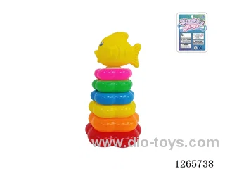 6-Layer Floral Rainbow Stackable Rings (Clownfish)