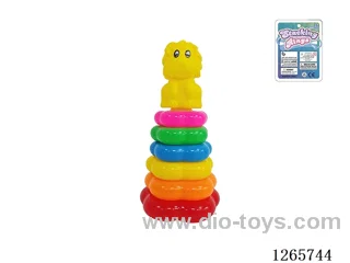 6-Layer Floral Rainbow Stackable Rings (Lion)