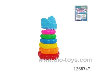 6-Layer Floral Rainbow Stackable Rings (Ship)