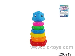 6-Layer Floral Rainbow Stackable Rings (Baby Elephant)