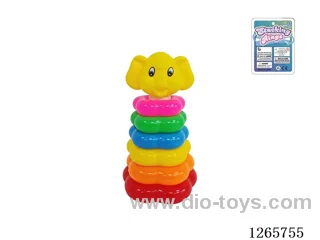 6-Layer Floral Rainbow Stackable Rings (Dumbo)