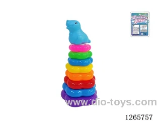 8-Layer Floral Rainbow Stackable Rings (Sea Lion)