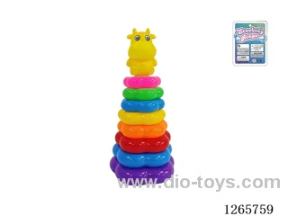 8-Layer Floral Rainbow Stackable Rings (Calf)