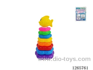 8-Layer Floral Rainbow Stackable Rings (Clownfish)