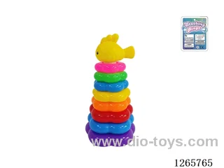 8-Layer Floral Rainbow Stackable Rings (Fish)