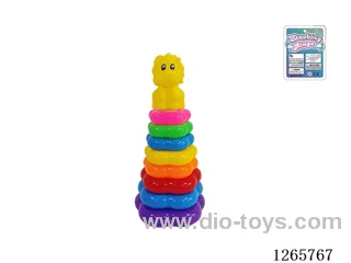 8-Layer Floral Rainbow Stackable Rings (Lion)