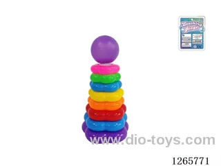 8-Layer Floral Rainbow Stackable Rings (Ball)