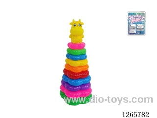 10-Layer Floral Rainbow Stackable Rings (Calf)