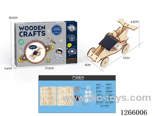 Wooden Educational Experiment - Solar-Powered Race Car (35PCS)
