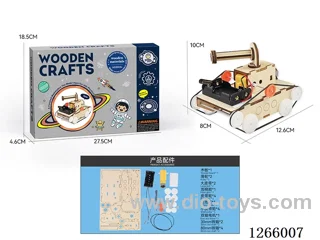 Wooden Educational Experiment - Tank (38PCS)