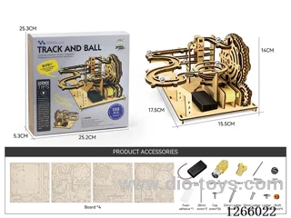 Wooden Educational Experiments - Tracked Ball (103PCS)