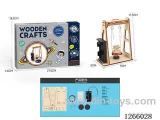 Wooden Educational Experiment - Electromagnetic Swing (14PCS)