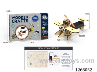 Wooden Educational Experiment - Free Wheel (9PCS)