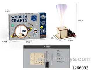 Wooden Educational Experiment - Colorful Fiber Optics