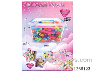 465PCS DIY Beaded Jewelry Set, Headbands*2; Bracelets*6, Instruction Manual*1
