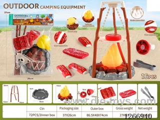 16PCS Outdoor Camping Set W L/M not included battery