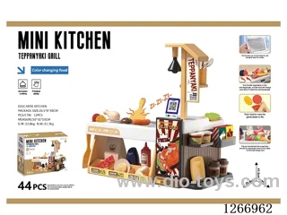Kitchen Toy - Mini Teppanyaki Grill Shop (Color-Changing Food) 44pcs