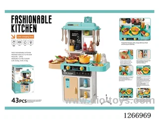 68cm Kitchen (Color-Changing Food, Sound & Light) 43Pcs. Not Included Battery
